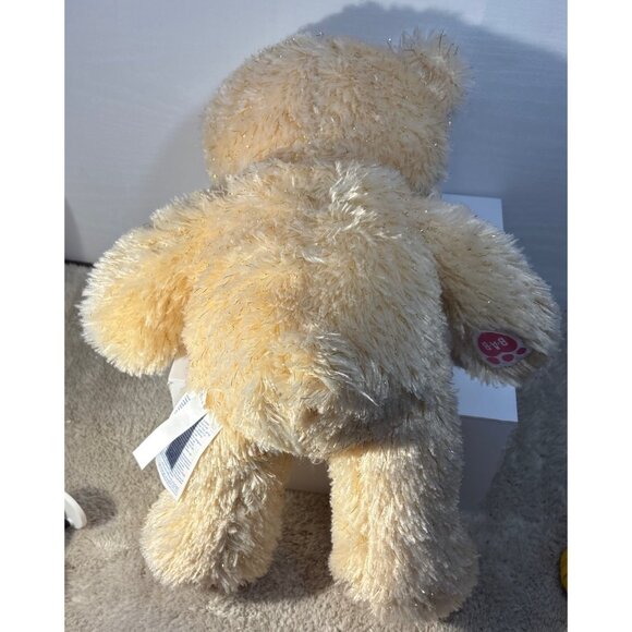 Build a Bear Belle Beauty & The Beast Plush Bear With Pink Satin Yellow Sparkle - Picture 5 of 8